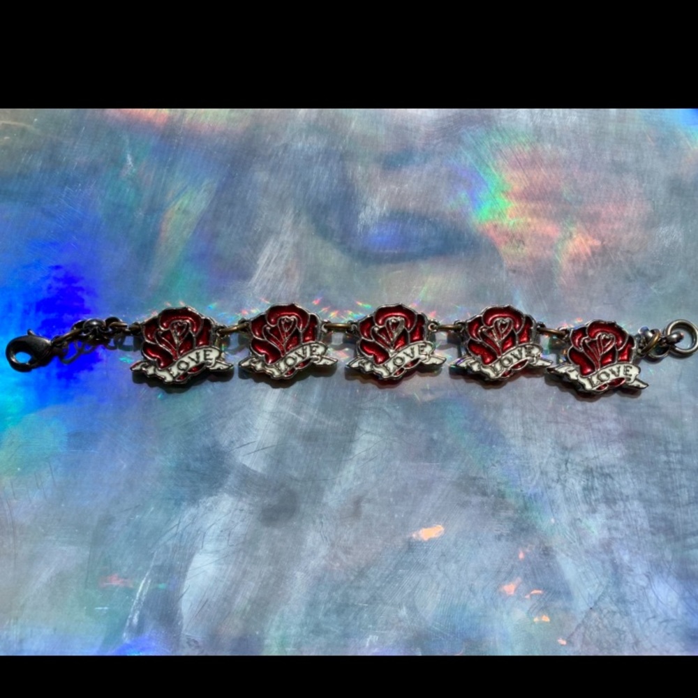 <3*** Tattoo Rose Love Bracelet***<3